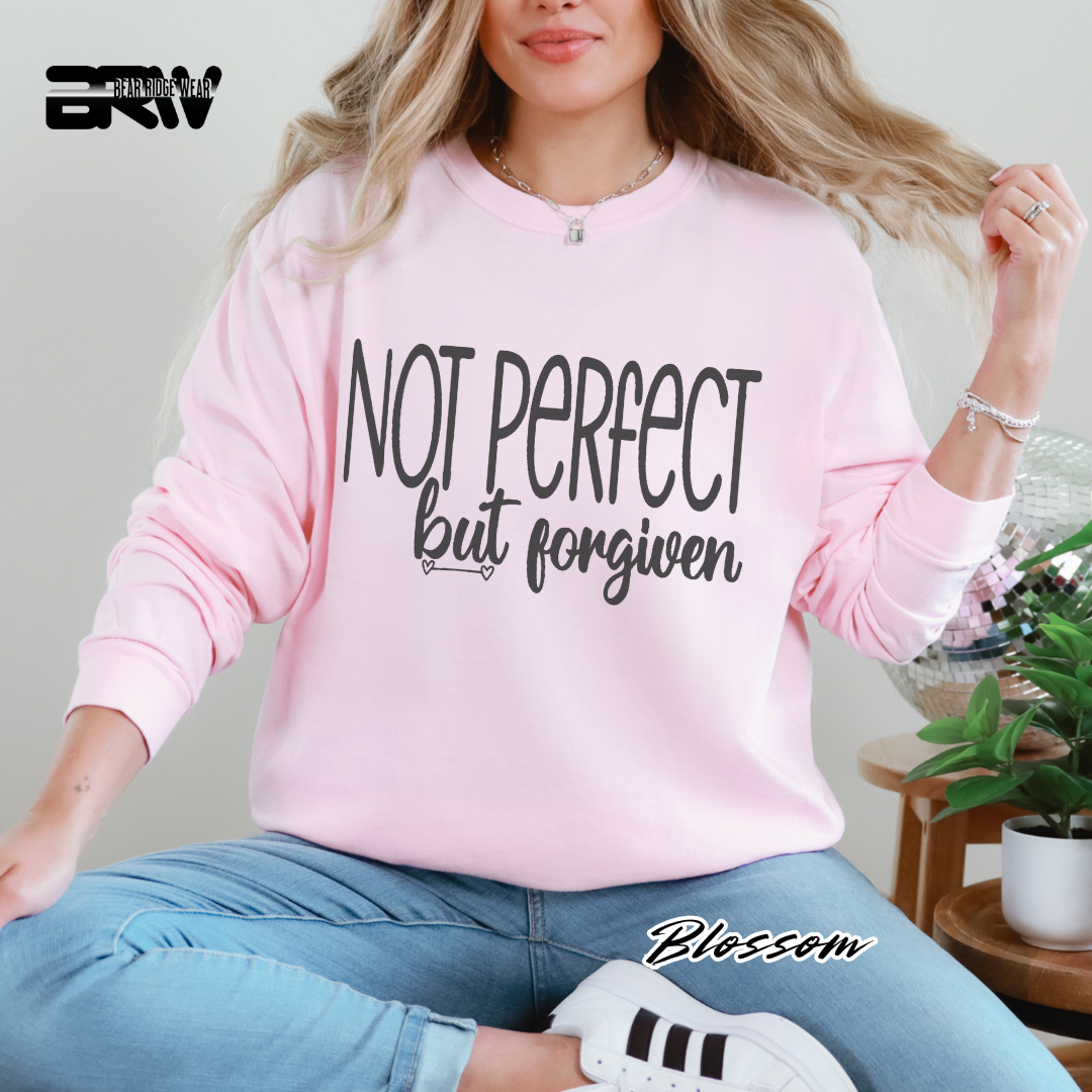 'Not Perfect But Forgiven' Faith Long-Sleeve Tee