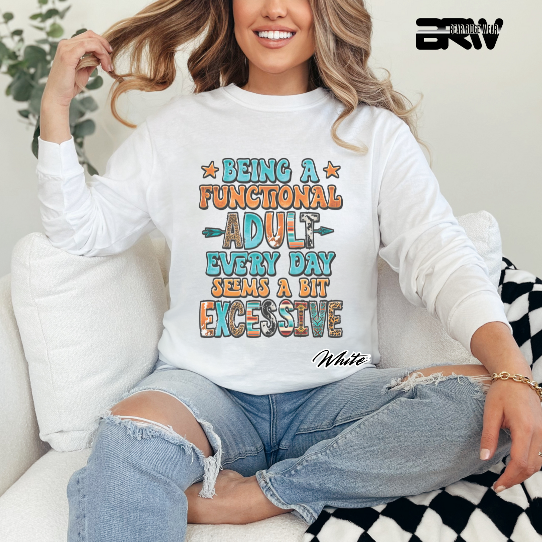 'Functional Adult' Long-Sleeve Tee