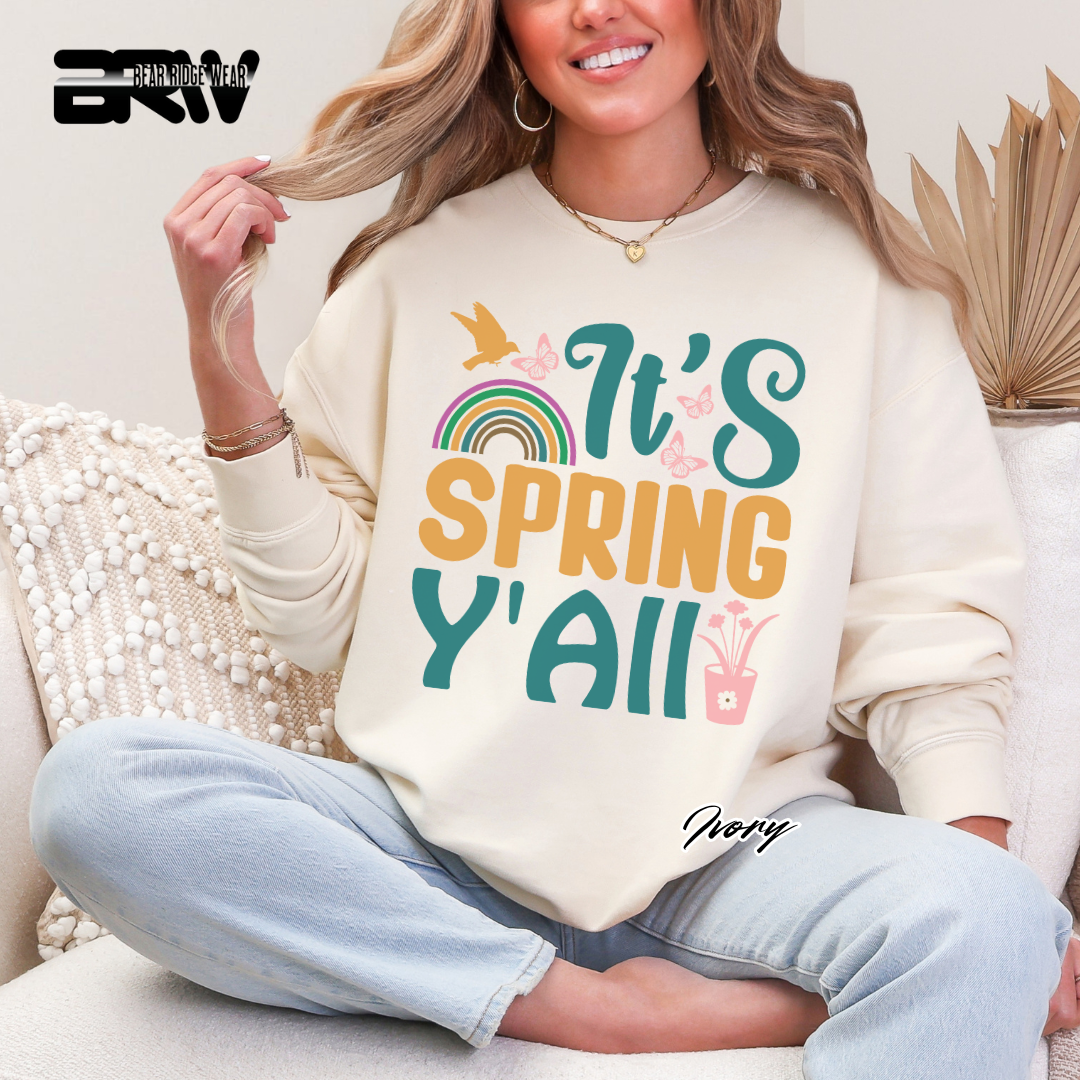 'It's Spring Y'All' Crewneck Sweatshirt